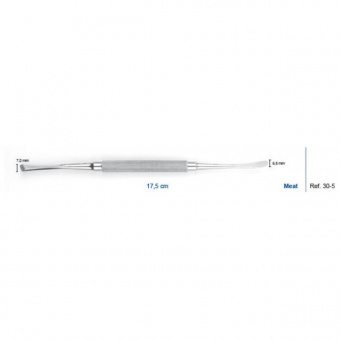 Распатор Meat, 17,5 см, 7-6,5 мм., HLW Dental Instruments (Германия)