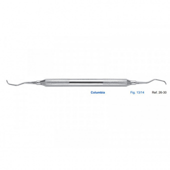 Кюрета Columbia, форма 13/14, ручка диаметр 8 мм, HLW Dental Instruments (Германия)